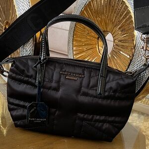 Kurt Geiger Black Quilted Satchel